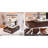 Solid Pine Wood Coffee Pod Organizer Drawer for Nespresso Vertuo Pods, Coffee Maker Stand with Rear Cord Wrap and Interlocking Joinery, Vintage Walnut Finish