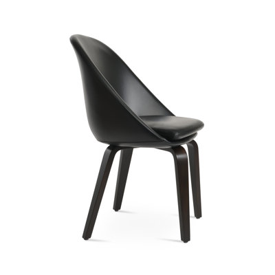 Chaise d'appoint rembourrée caramel