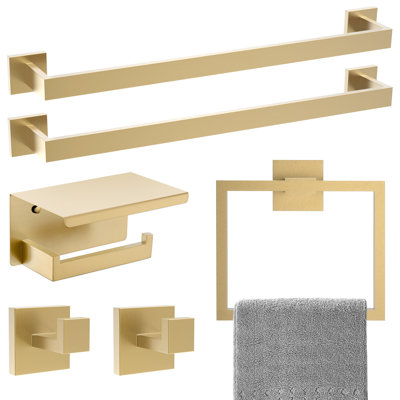 6 Piece Bath Hardware Set (set Of 6)