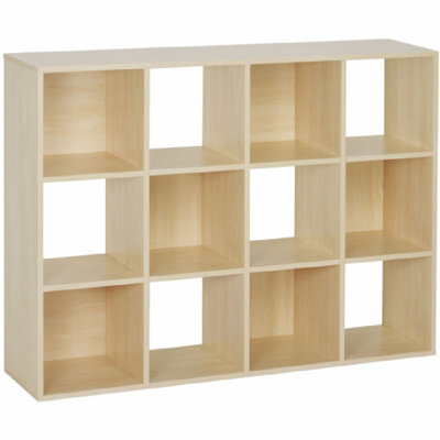 Bibliothèque à 12 cubes - Noir
