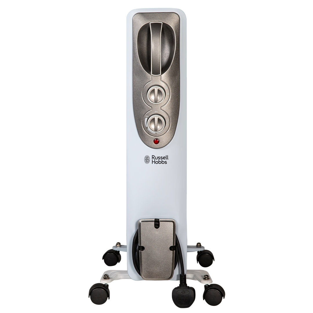 Russell Hobbs RHOFR5002B 2kW Oil Filled Radiator, 9 Fin, Black