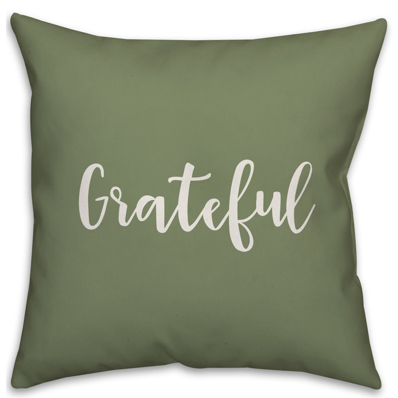  Coussin Grateful, vert, Housse de coussin