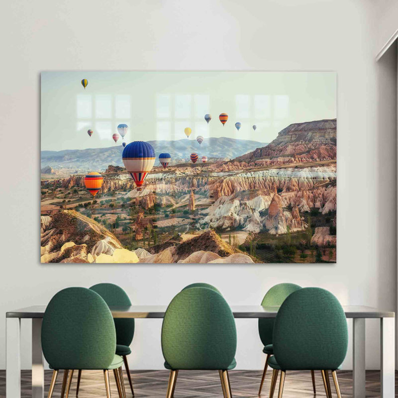 Décoration murale d'inspiration turque avec impression en verre d'une vue panoramique parfaite pour rehausser l'esthétique de n'importe quelle pièce