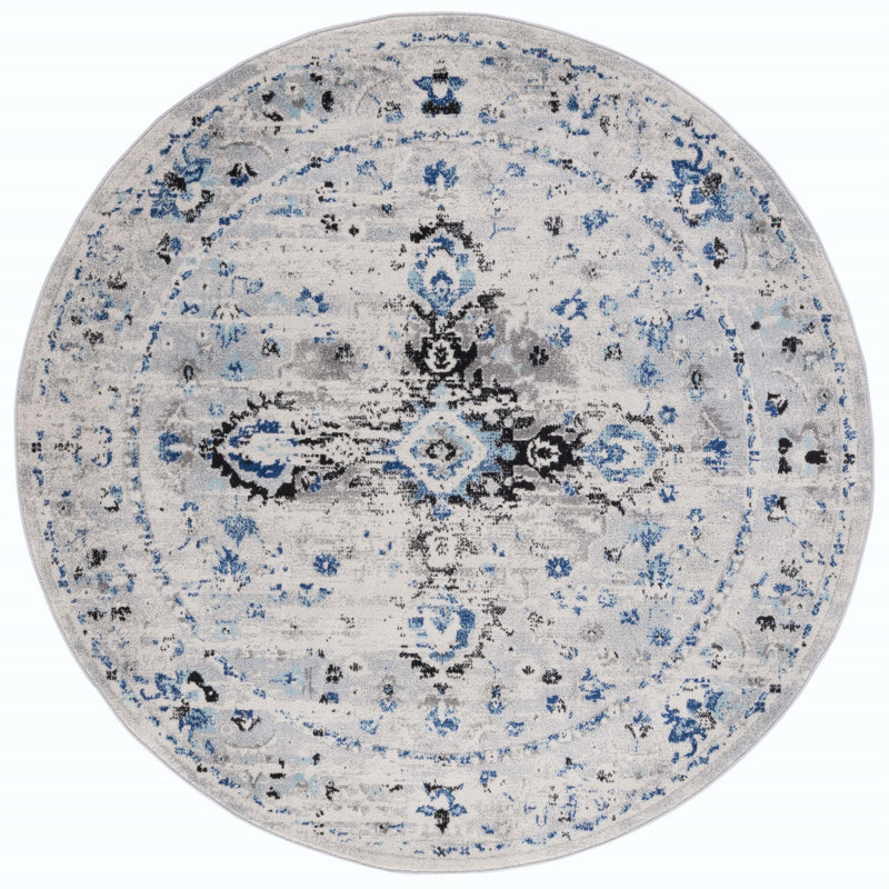 Madison Jute Oriental Rug, Round 6'7"