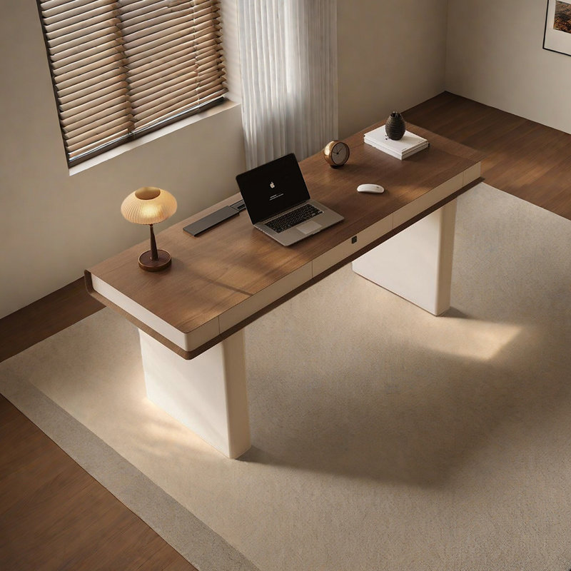 Bureau rétro tendance, H 30,31 po x l 70,86 po x P 23,62 po