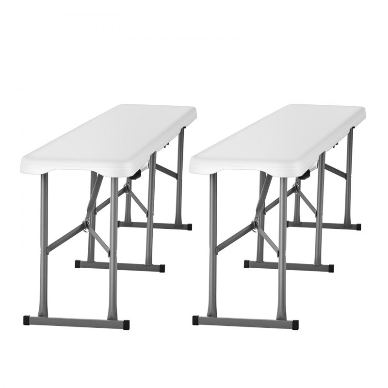 Ensemble de 2 bancs d'extérieur pliables 6 pi pour camping pique-nique