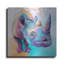 Bungalow Bungalow «Rhino - Fi» par Dawg Painter, art mural en métal-452176320