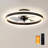 19.7 inch Low Profile Ceiling Fans with Lights and Remote-826018385