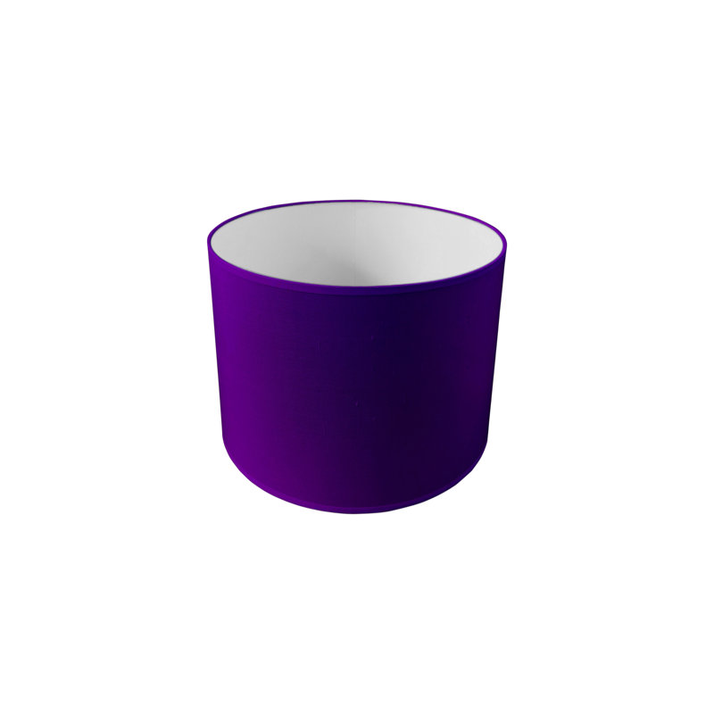 Silk Drum Lamp Shade ( Uno ), Lime, 15cm H x 25cm W x 25cm D