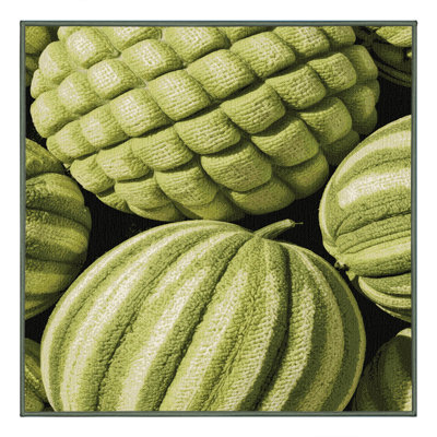 Washable Canary Melon Fruits Area Rug
