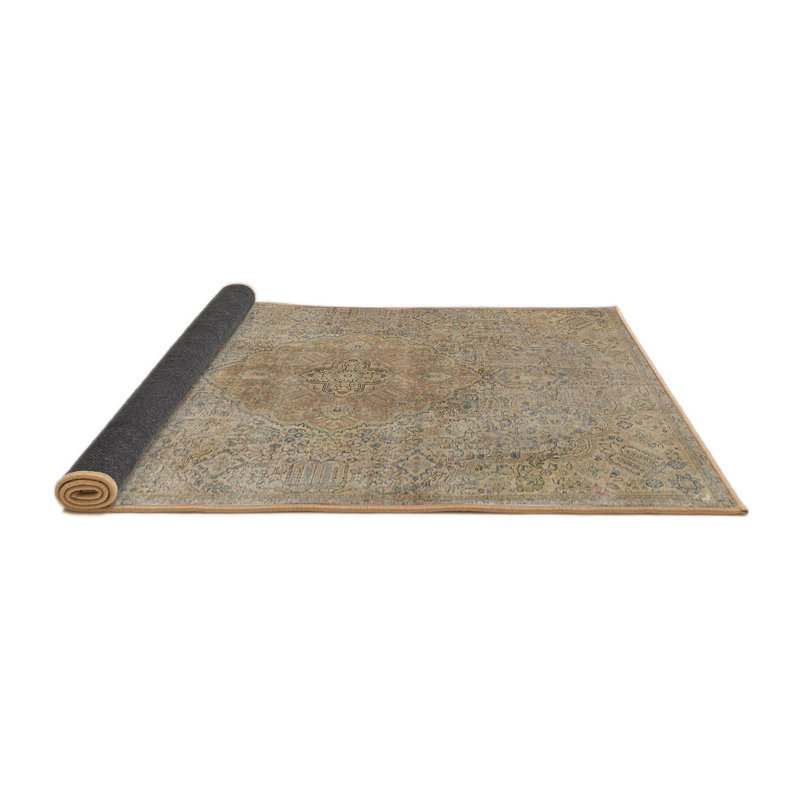 Tapis traditionnel gris / beige Rimma, Rond 3 pi