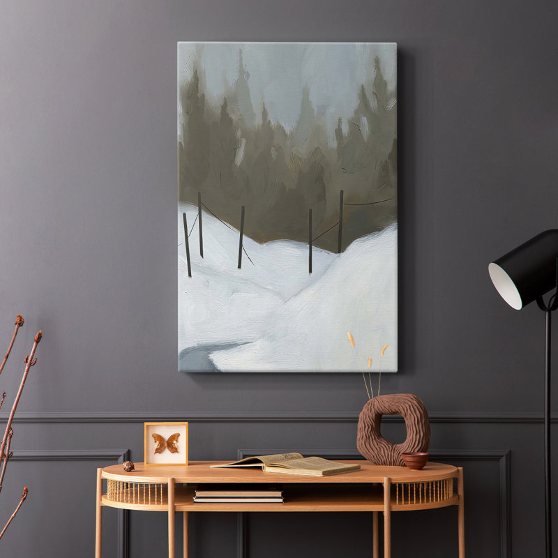 Deep Snow III -Galerie enveloppée Cavas, H 12 po x l 8 po