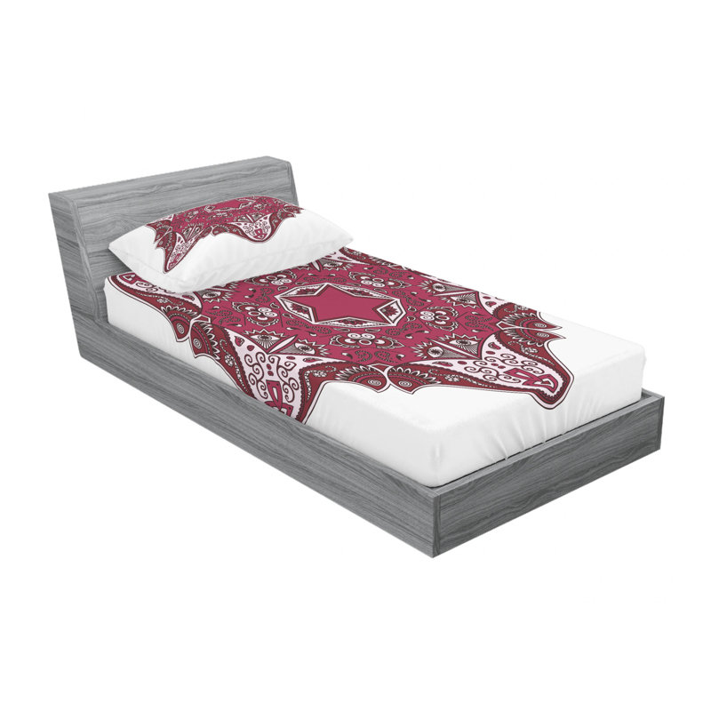 Ensemble de draps Maroon, Taie d'oreiller pour lit simple
