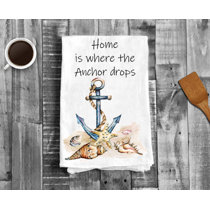 All You Need is Love and The Beach, Funny Beach Themed Kitchen Towels,  Coastal, Summer, Tropical, Nautical, Flour Sack Cotton, Hand and Dish  Kitchen