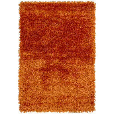 Hand Loomed Area Rug in Orange