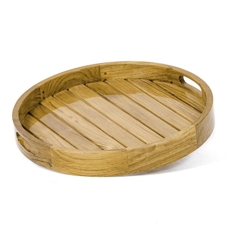 Plateau en bois de teck Westminster