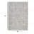 Bora Area Rug, Geometric Pattern, Polyester Gray White Wool, Cotton-99376357