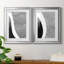 «Black & White Abstract I», ensemble de 2 impressions encadrées-344711713-344711717