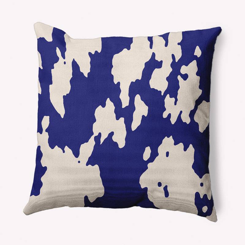 Coussin décoratif intérieur / extérieur Animal, Bleu indigo, 16 po x 16 po