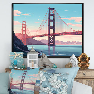 «Golden Gate Bridge San Francisco I», reproduction sur toile