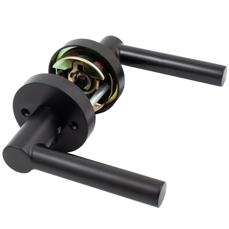Leviers de porte avec Zurich, Noir mat