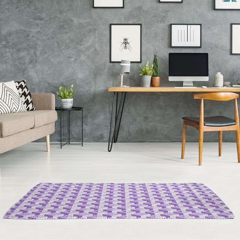 Chenille Geometric Indoor Rug, Rectangle 5' x 7'