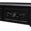 Console, 52 po courbé, noir, 4 tiroirs 1 tablette, espace de rangement spacieux pour le bureau d'étude, 1 salle de séjour courbée de style rétro courbé 4, option