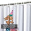 Mignon rideau de douche avec 12 crochets-364014521