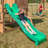 Backyard Discovery Montpelier Cedar Wood Swing Set with Wave Slide, Clubhouse, Monkey Bars, and Picnic Area