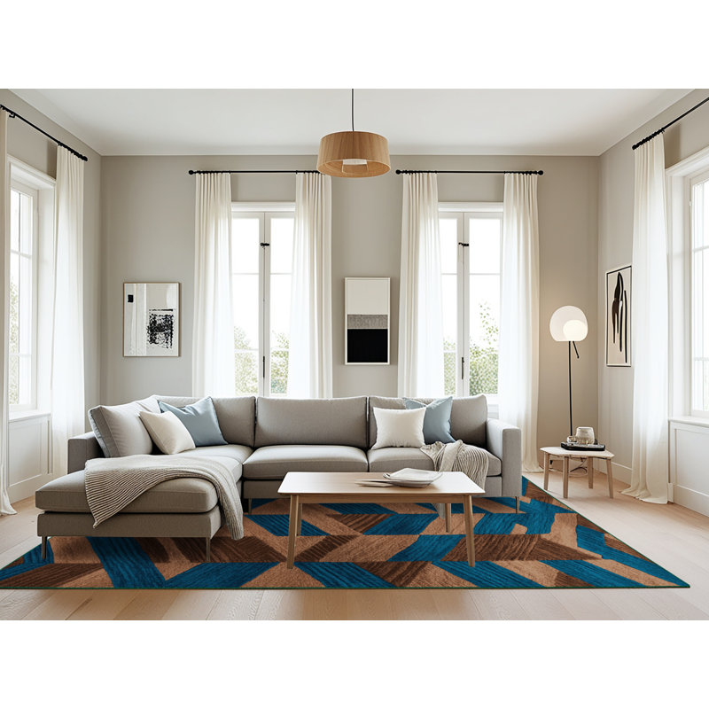 Tapis lavable à la machine Botanica, Rectangle 6 pi x 9 pi