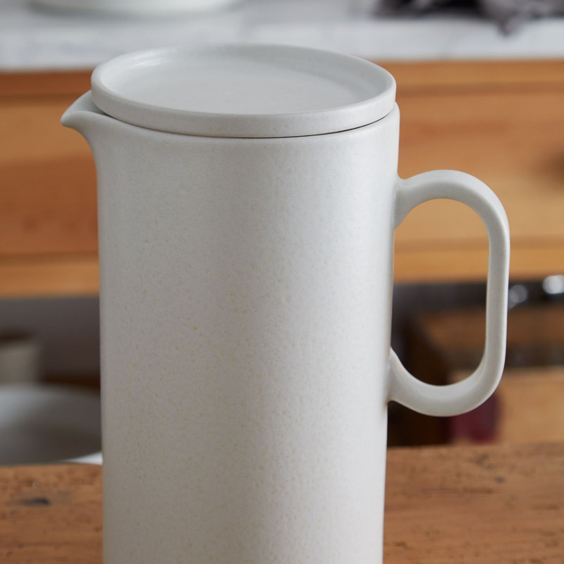 Redonda Stoneware Pitcher, White