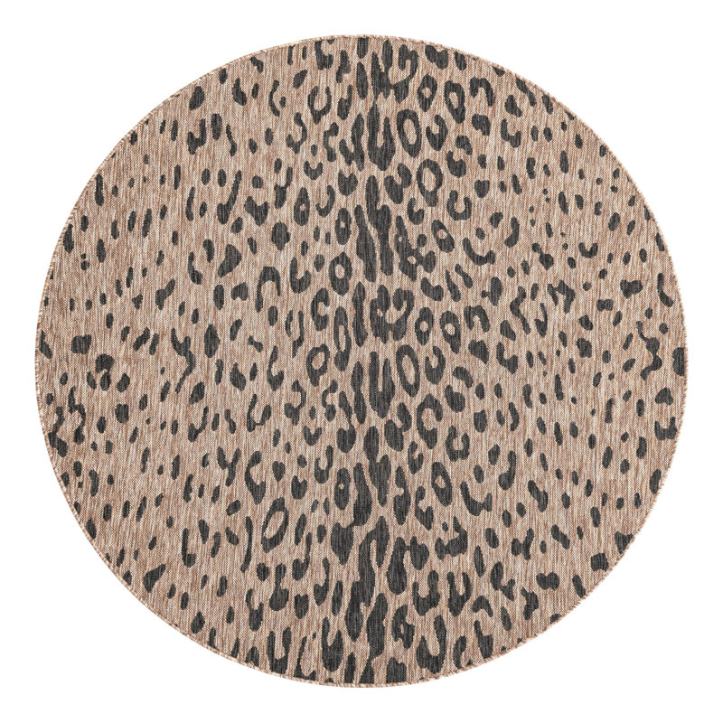 Ivery Outdoor Area Rug, Round 6'1"