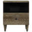 40cm W Metal Bedside Table