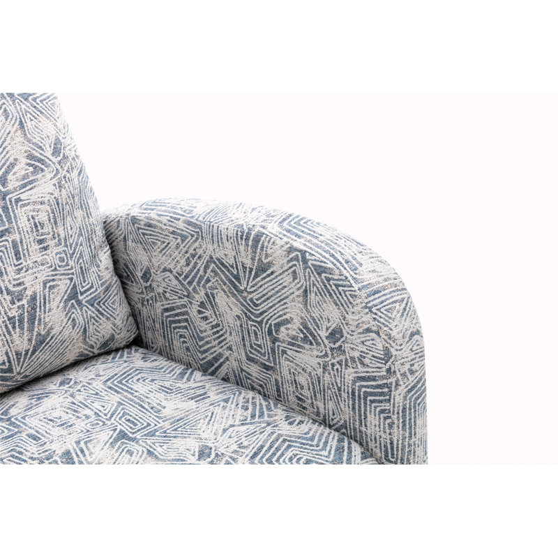 Chaise berçante de salon, Bleu