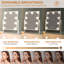 Rectangle LED Metal Mirror，Makeup Mirror with 9 LED Bulbs