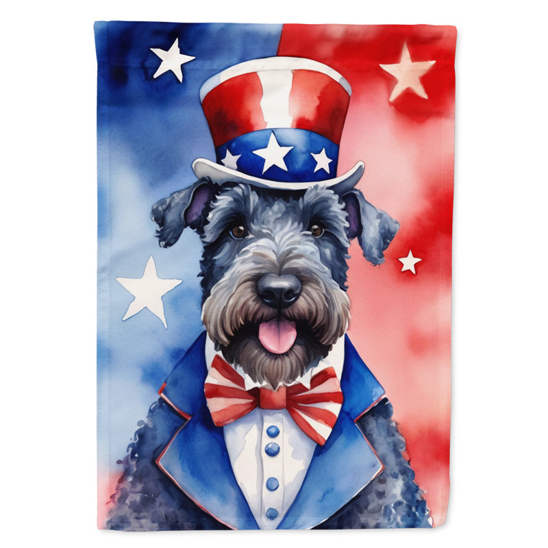 Drapeau patriotique du jardin américain, Kerry Blue Terrier