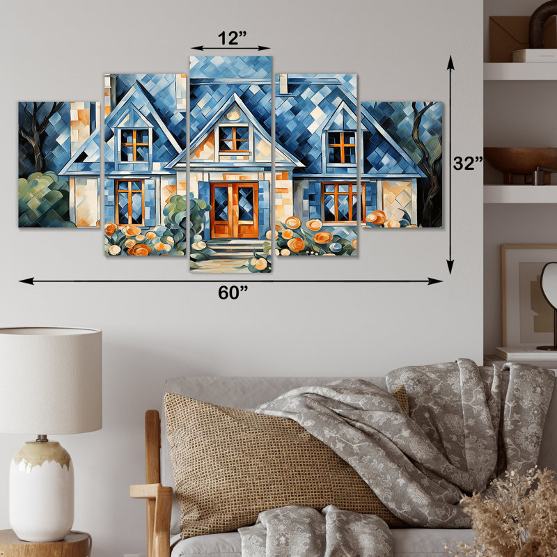 «Cottage Garden Gateway I», art mural paysage de chalet