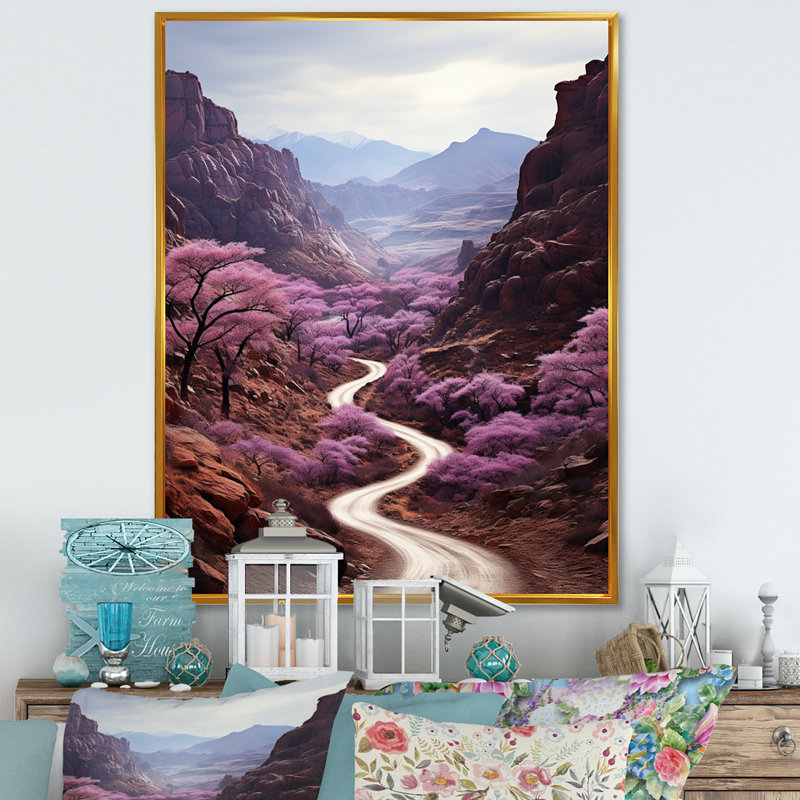 Bartholemy Canyon Endless Journey VI - Impression, Cadre flottant doré, H 44 po x l 34 po x P 1,5 po