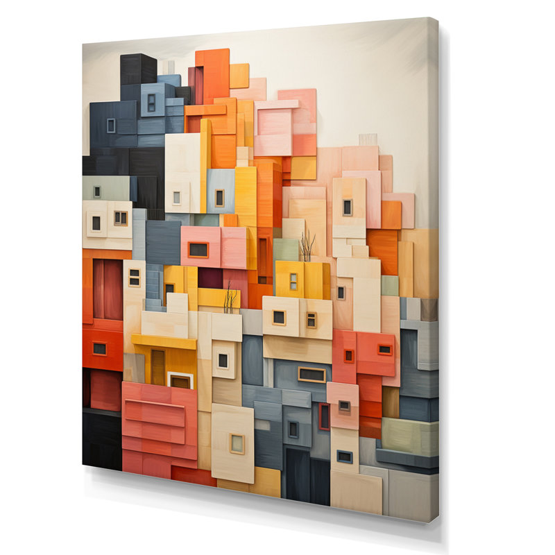 «Kyndall Constructivism», reproduction sur toile, H 20 po x l 12 po x P 1 po, Toile tendue