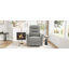 Fauteuil inclinable pivotant à bascule manuel avec massage en 8 points pour une relaxation à domicile-2315170