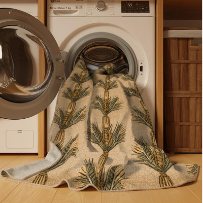  Tapis lavable avec paquets de blé