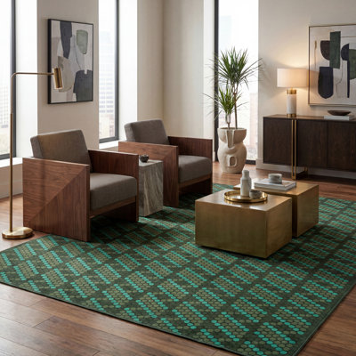 Tapis lavable à rayures rainurées de Society6