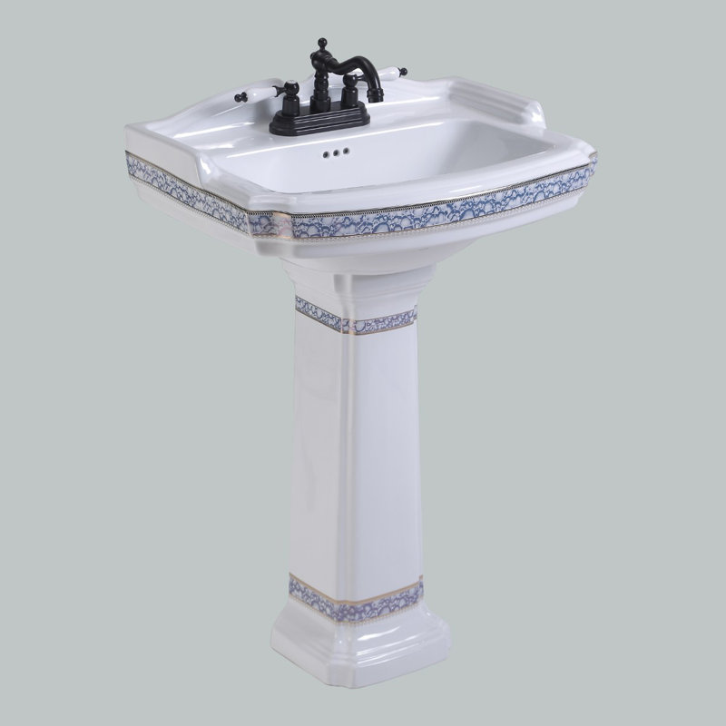 The Renovators Supply Inc. 22.88'' White Porcelain Rectangular Bathroom Sink with Overflow