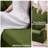 Convertible L-shaped Sofa With Pull-out Bed And Storage Chaise, Linen Green-1703183688