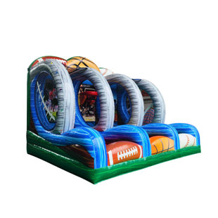 20'L X 18'W X 15'H  Oneinflatable 3In1 Sports Game OISP2310