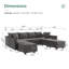 Canapé modulaire en velours modulaire Tremee-86786412