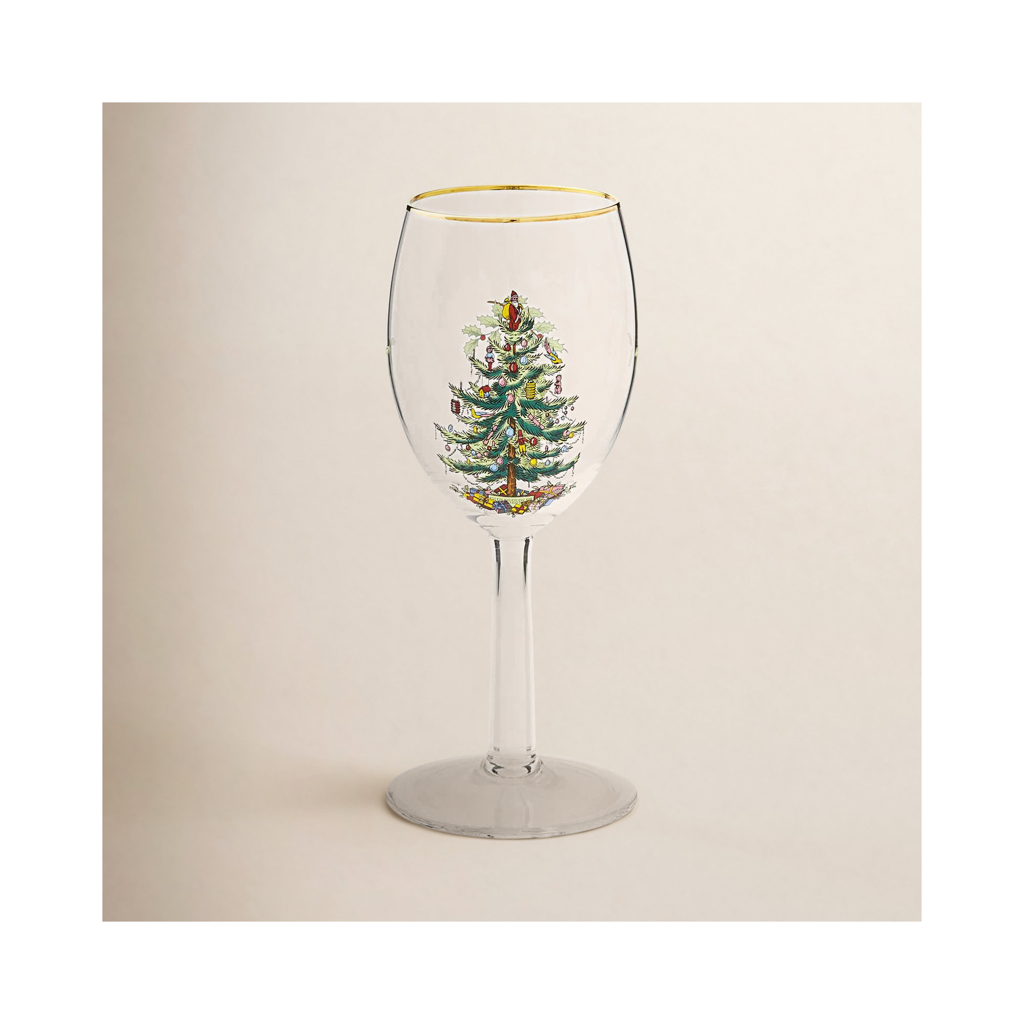 Spode Christmas Tree Wine Glasses