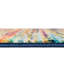 Tapis rayé rose / orange / bleu Muehlebach-428480291