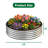 2 Pack 4x4x1ft Round Galvanized Raised Garden Bed, Silver Planter Box-513689397