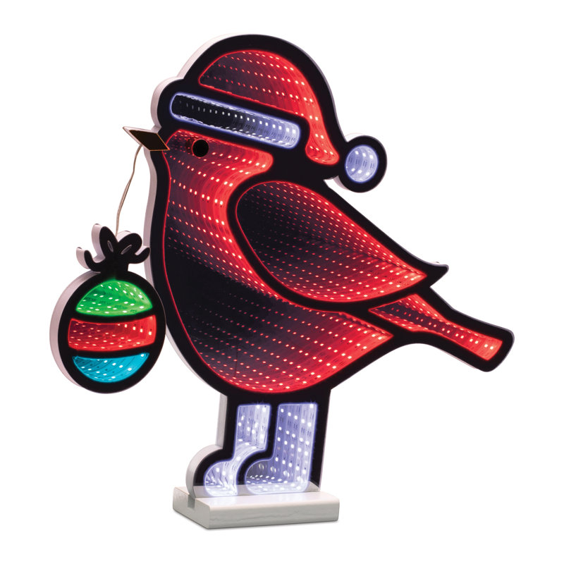 Holiday Cardinal Bird Ekkolight 15.75"H